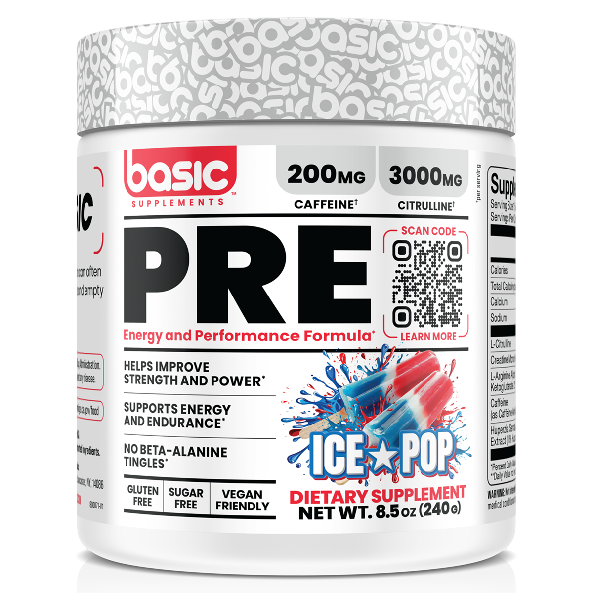 Pre by Basic Supplements Ice Pop