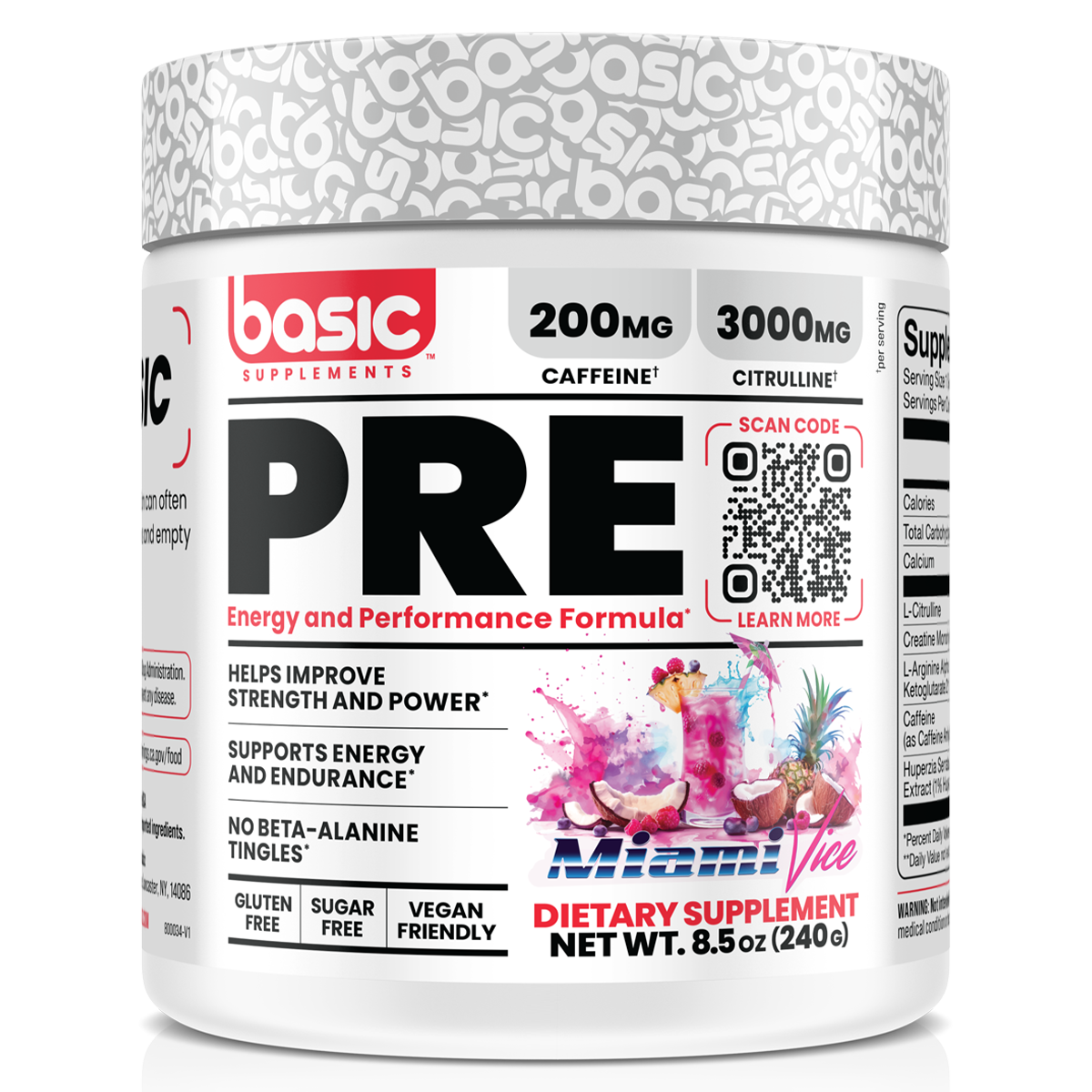 Pre by Basic Supplements Miami Vice