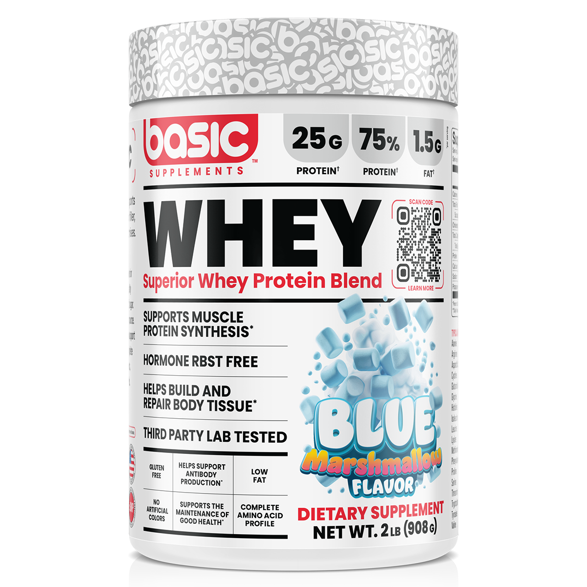 Whey by Basic Supplements Blue Marshmallow 