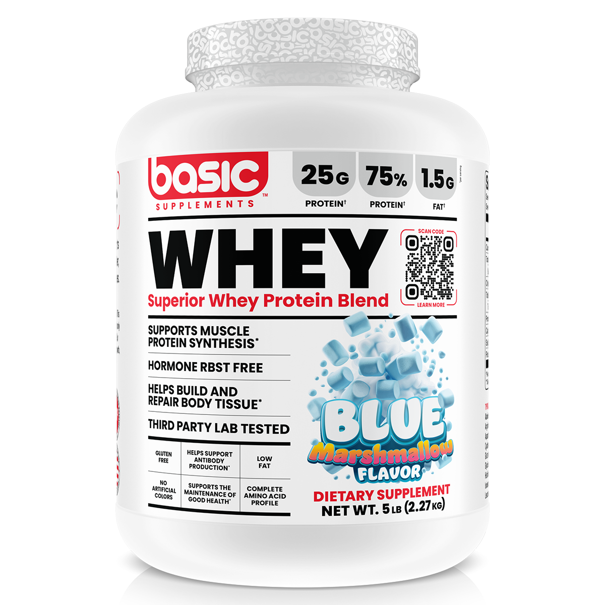 Whey by Basic Supplements Blue Marshmallow 