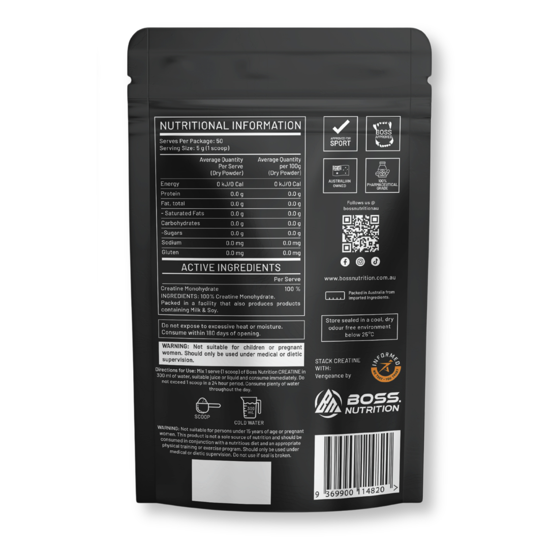 Creatine Monohydrate by Boss Nutrition