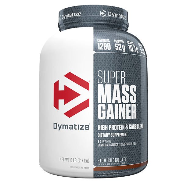 Super Mass Gainer by Dymatize Chocolate Tub