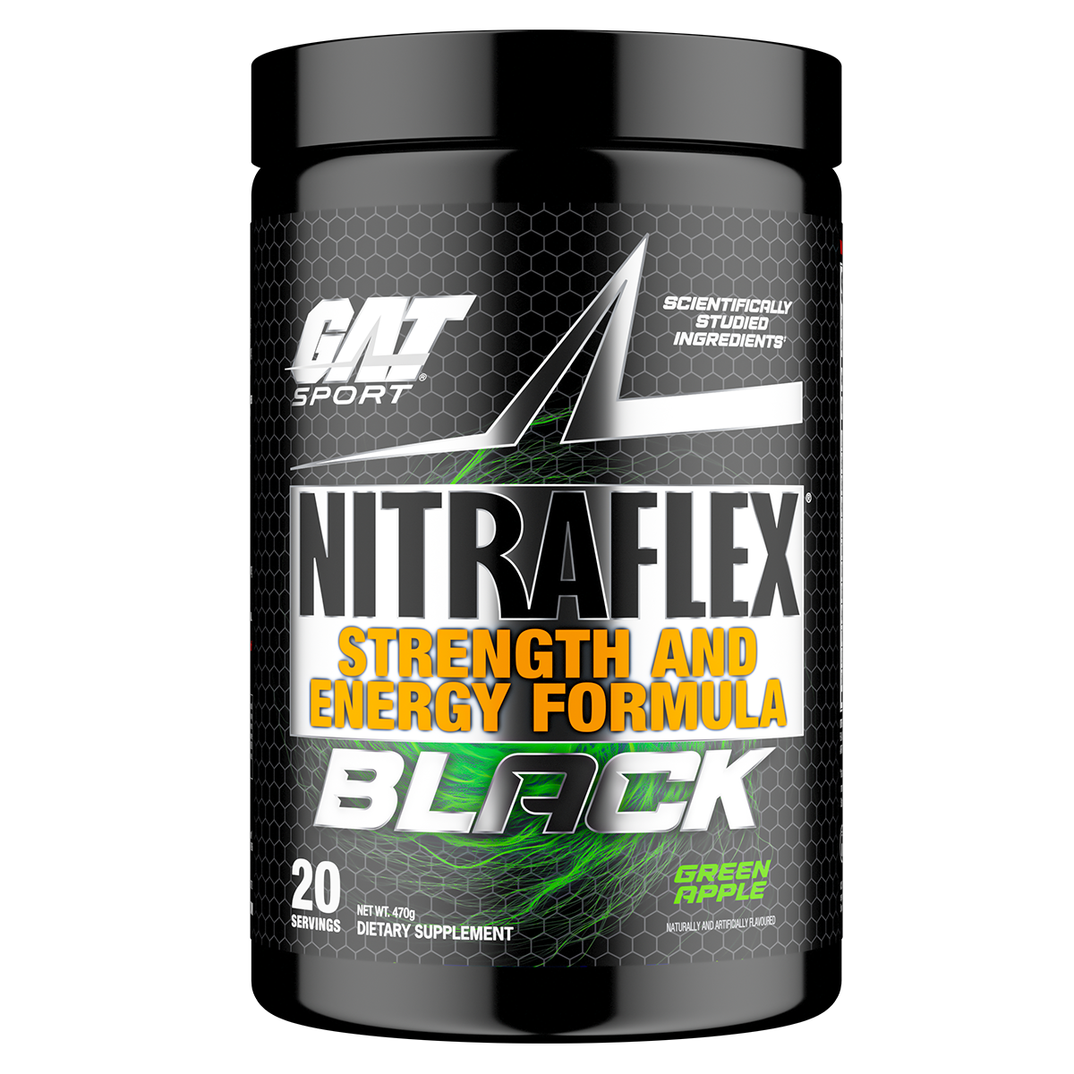 Nitraflex Black by GAT Sport Green Apple