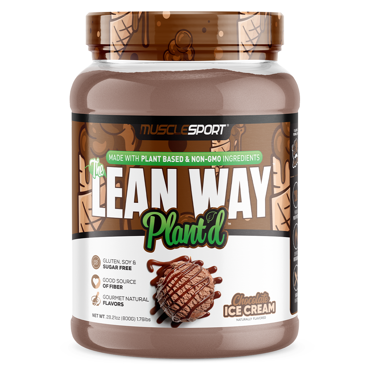 MuscleSport The Lean Way Plant’d – Plant Protein for Lean Gains – Iron ...