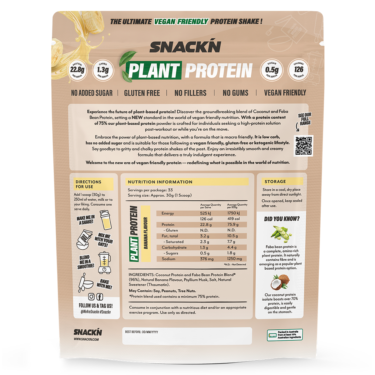 Plant Protein by Snackn