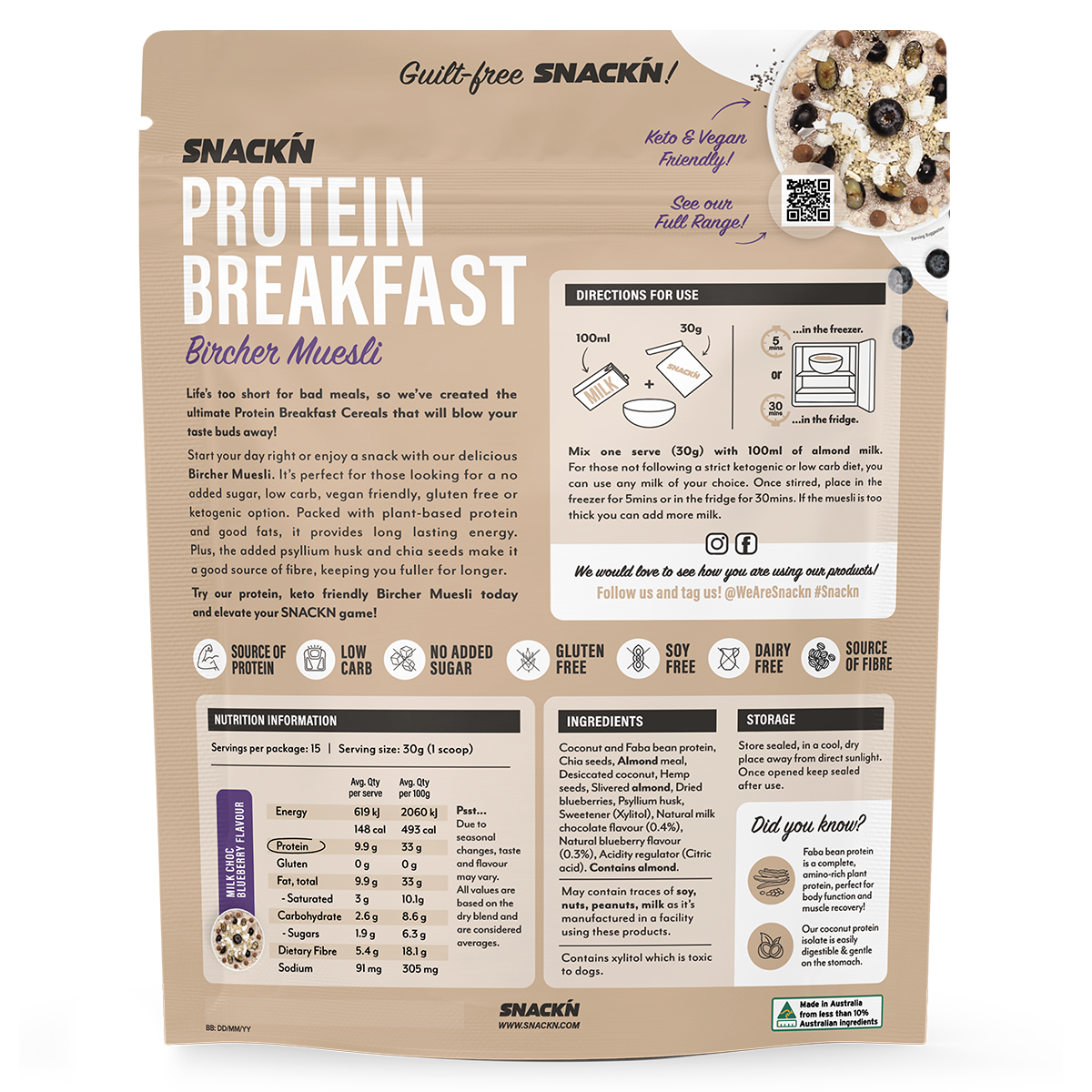 Bircher Muesli by Snackn